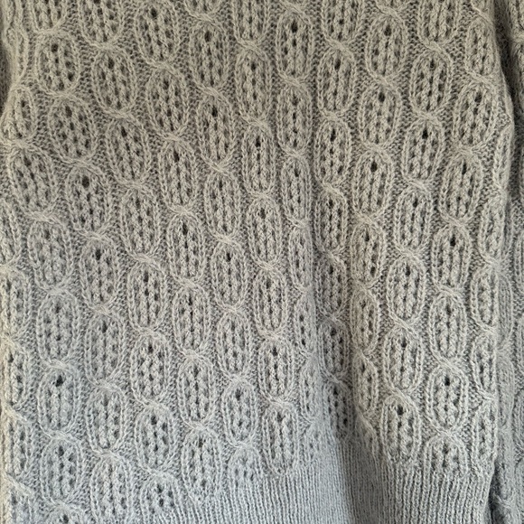 J. Crew Women's blue Cable Knit Sweater - Picture 6 of 7